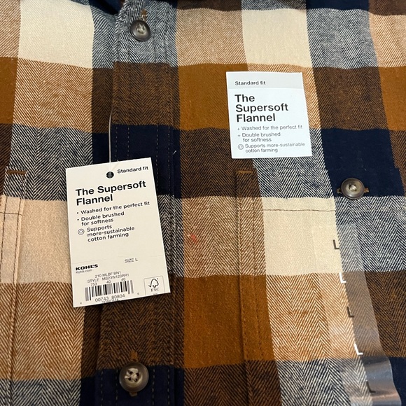 Men’s Large Sonoma flannel - Picture 3 of 3